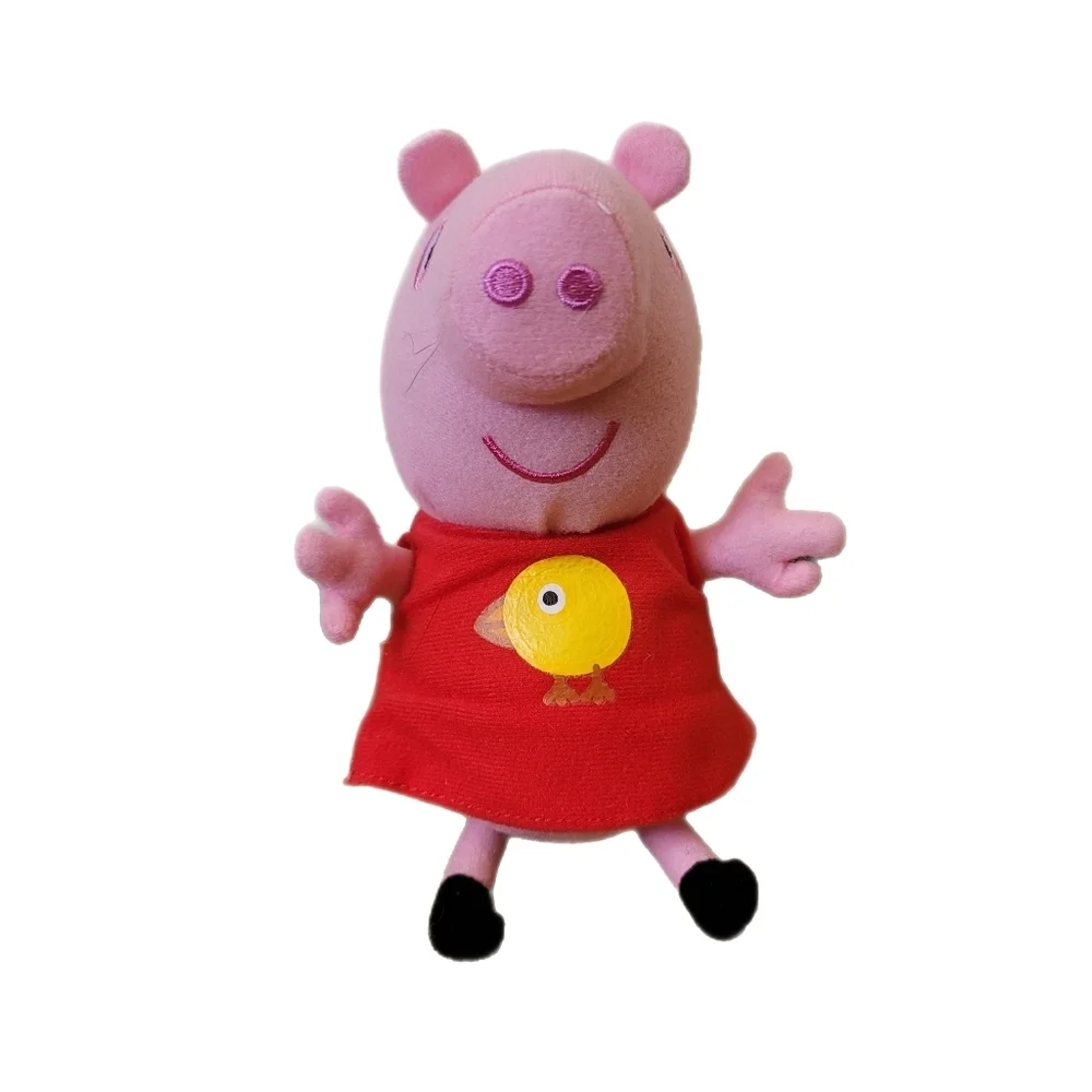 Peppa Pig Plush 8" Stuffed Animal Pink Duck Shirt - Picture 2 of 6